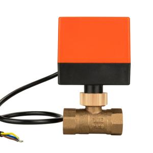 TMOK 3 /4inch Dn20 12v Brass 2 Way Motorized Ball Electrical Valve For Flow