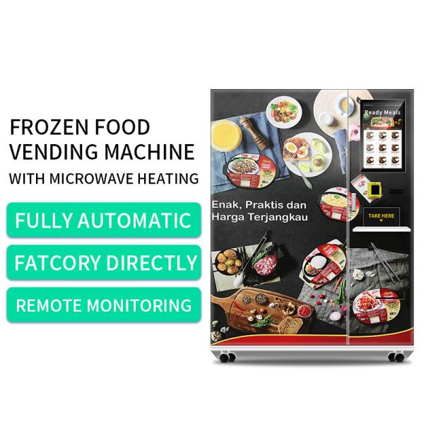 Quality Fully Automatic Frozen Meals Vending Machine Ready Meals Vending Machine with Heating Function wholesale