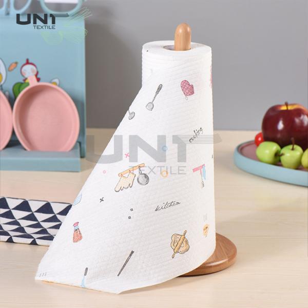 30gsm Breathable Polyester Spunlace Nonwoven Fabric High Water Absorbent Rag