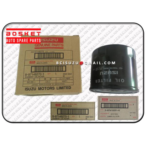 Quality 8-97148270-1 Isuzu Filters Elf Npr75 4hk1 Oil Filter Element 8971482701 wholesale