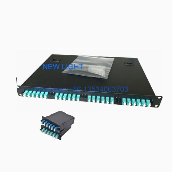Quality 19 Rack Mount Fiber Optic Patch Panel With MPO / MTP Cable And Adapters wholesale