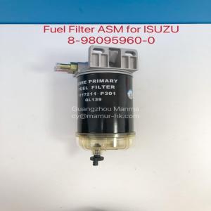 China Fuel Filter ASM For ISUZU NPR NQR 4HK1 8-98095960-0 ISUZU Engine Parts on sale