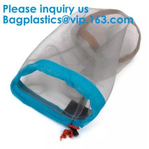 Nylon Mesh Net Drawstring Bag Mesh Pouch Organic Mesh Produce Bags With Custom