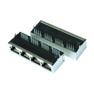 A00-432-262-450 Quad Port Multi - port RJ45 Jack Without LEDs LPJEF123XDNL