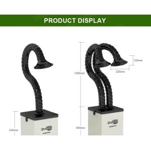 Long Lifespan Soldering Fume Extractor Beauity Salon Power 80W With 3 Layer