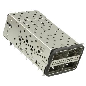 TE 2214574-4 QSFP+ Receptacle with Cage Ganged (2x2) Connector 152 (38 x 4)