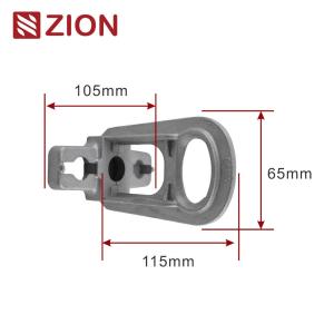 China ZCALC-03 - Small Aluminum Alloy Hoop/Pole Bracket for Anchoring, Suitable for Strain Clamps on sale