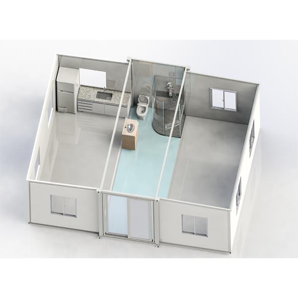 Customizable 40ft Expandable Container House With Gypsum Board Covering 20ft