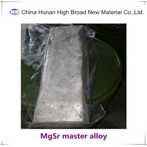 MgSr Magnesium Strontium Master Alloys With Mg Sr Different Ratio