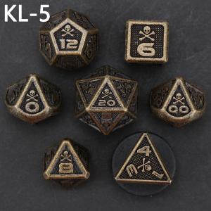 7 Skeleton Dice, Multi Faced Digital Color DND Board Game, Dragon and Dungeon