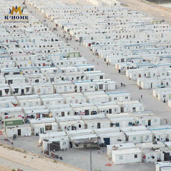 Quality Rock Wool Sandwich Panel Container House  Emergency Shelter Prefab Modular Homes wholesale