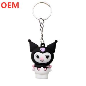 Custom 3d Cartoon Keychain Customization OEM Design PVC Plastic Keychain