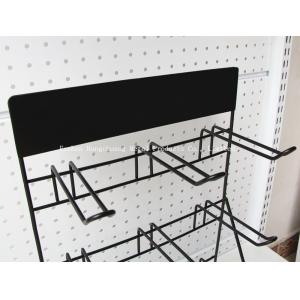 Black H500mm W310mm Battery Display Rack , Garage Wall Tool Rack Pegboard
