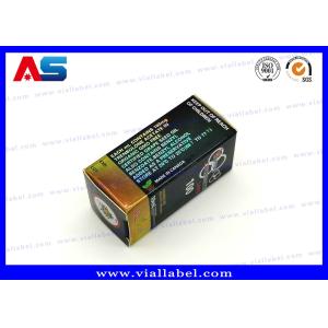 Full Color 10ml Vial Boxes / Paper Packaging Medicine Storage Box Hologram