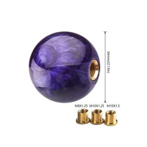Custom Colorful Ball Gear Shift Knob Resin 54mm OEM Accpetable