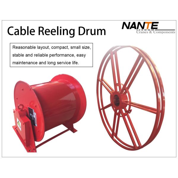 Quality Vertical IP65 380v / 440v Cable Reeling Drum With Red Surface Customized wholesale