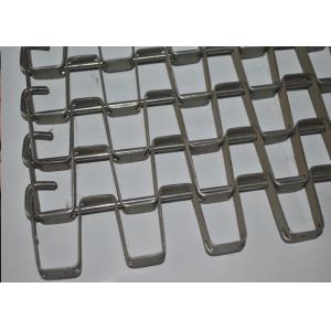 Flat Wire Mesh Conveyor Belt With Staininless Steel Used In Heavy Machinery