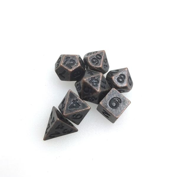 Quality Neat Sharp Nontoxic Sturdy Mini RPG Dice Practical Multipurpose Tiny Metal Dice wholesale