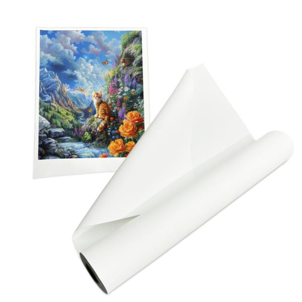 Quality Wide Format Inkjet Printing Polyester Canvas Roll For Inkjet Printers wholesale