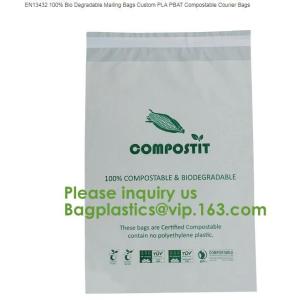 Biodegradable Compostable Plastic Courier Shipping Envelope Custom Matte Black