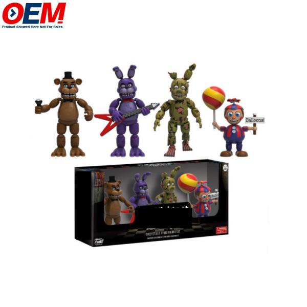 Customized OEM Hot sell New arrival Five Nights At Freddy Action Figures 4pcs