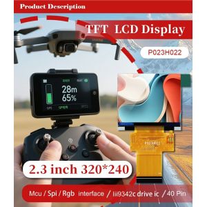 Polcd 2.3 Inch 320*240 ILI9342C TFT LCD Module SPI Interface 40pin IPS Model TFT