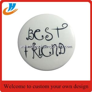 Wholesale cheap tin button badge,60mm metal tin pin badge with custom