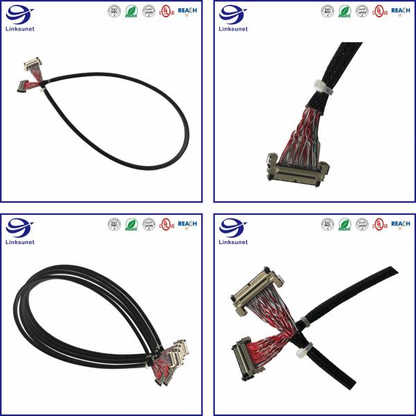 Industrial wire harness cable assembly with FX15 Plug 1mm 2Rows Connector