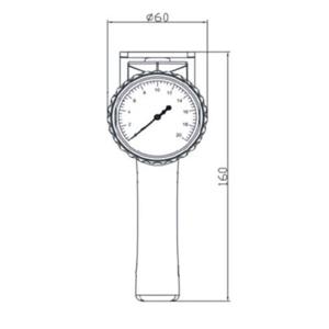 Black Hand-held Mechanical Tension Meter For Fiber Wire / Yarns