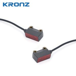 Micro Laser Photoelectric Sensor, 0-80mm Adjustable, NPN/PNP Output, Line Laser