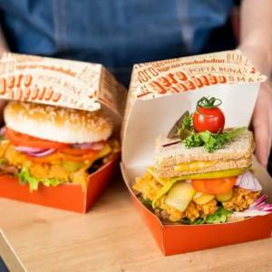 Wholesale customized hamburger boxes eco-friendly and recyclable fast food