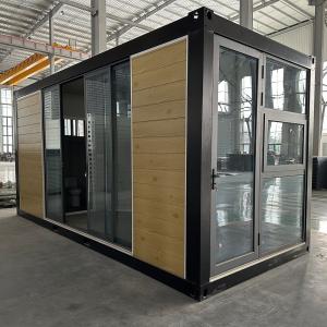Cheap Black Modern Design Style Flat Pack Container Home Insulated Prefab Container Houses For Quick Setup And Installation for sale