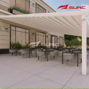 Motorized Awning Pvc Sail Retractable Roof Pergola Rain Protection