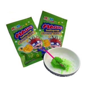 Hand Shape Lollipop Popping Candy Strawberry Flavor For Convenience Store