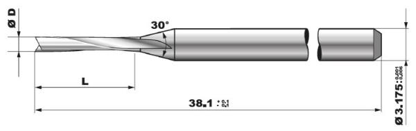 Quality Prepreg Soft Base Materials CNC PCB End Mill Router Bits wholesale