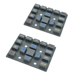 Customizable Silicone Rubber Keypads With Optional Backlight And LED Color