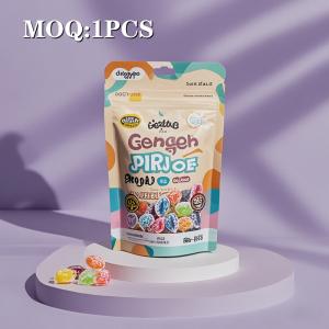 Custom Matte Finish Stand up Pouches Mylar Bags with Window for Food Packaging