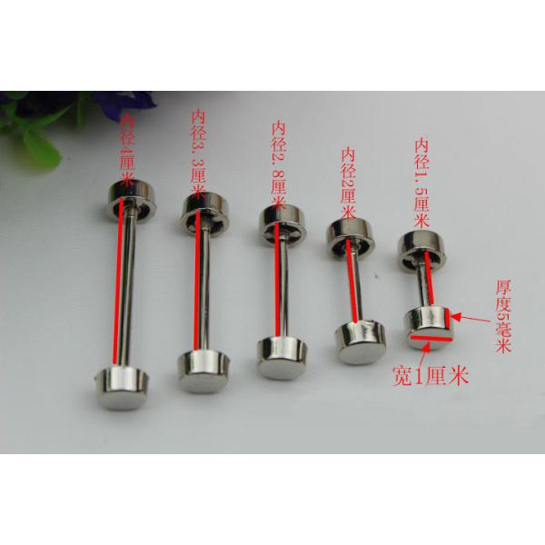 DIY bag accessories all kinds of size gunmetal color metal light gold dumbbell barbell rivet stud for bags