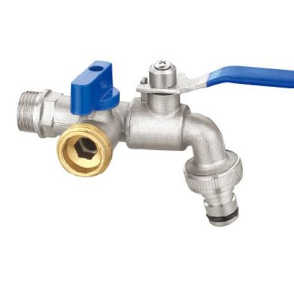 Aluminum Handle DN15 Straight Male Threaded Ball Valve