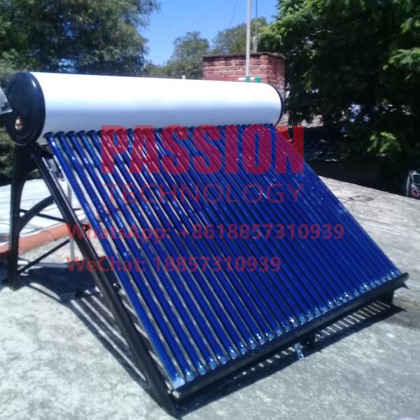 Quality White Tank Solar Geyser Vacuum Tube Solar Water Heater 304 201 Solar Collector wholesale
