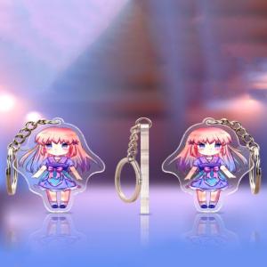 Cheap Factory Pattern Clearly Printed Acrylic Keychain Cute Cartoon Character Idol Durable Metal Ring Charms Acrylic Keychain for sale