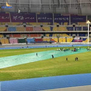 Cheap Artificial Grass Shock Absorbing Floor Tiles Eco Friendly Non Toxic For Soccer Field for sale