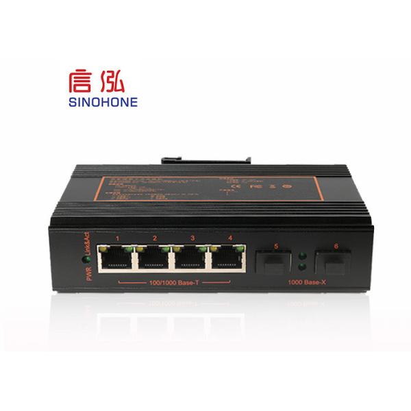 Quality Single Mode Fiber Optic Network Switch 6 Ports Unmanaged Industrial Ethernet Switch wholesale