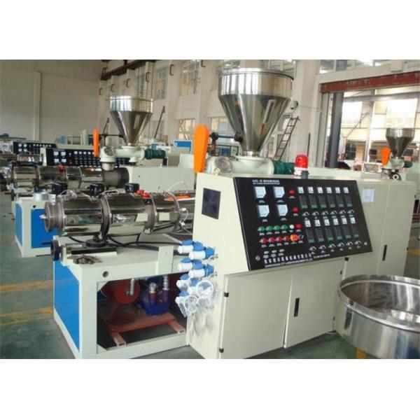 Pvc Pipe Extrusion Process Plastic Pipe Manufacturing Machine With Double Screw