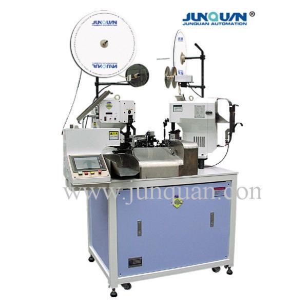 Customized Request Pneumatic Driven Two Ends Automatic Terminal Crimping Machine