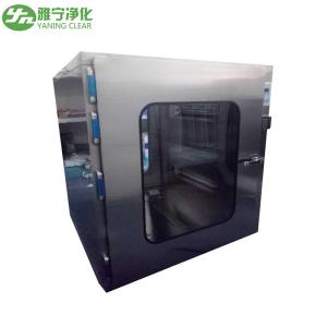 Static Cleanroom Pass Through Chambers Fingerprint Unlock With UV Sterilization
