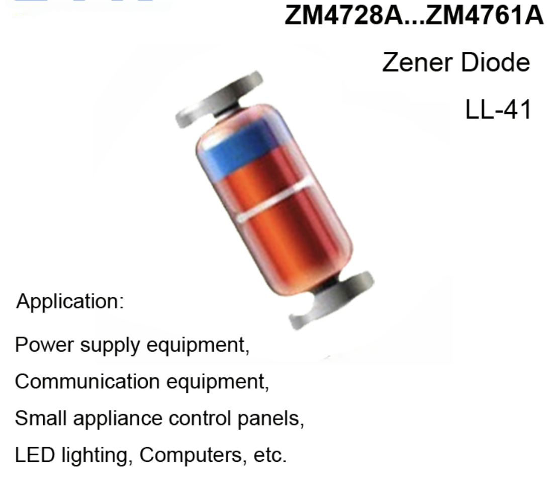 Cheap LL-41 Package Outline Silicon Planar Power Zener Diodes 12v 10v Voltage Stabilization Devices for Industrial Applications for sale