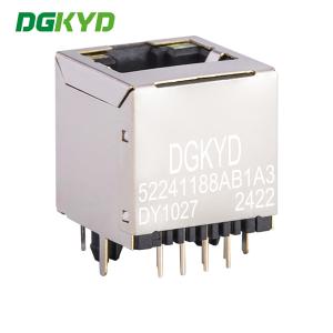 180 Degree Straight Plug RJ45 Connector Without Filter Vertical Interface RJ45