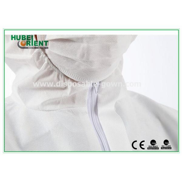 Polypropylene Disposable Protective Coveralls With Hood And Feetcover