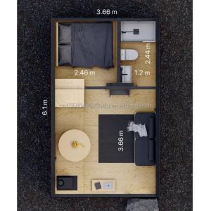 Fast-Installed Two-Storey Prefab Villa with A-Frame Design and Triangle